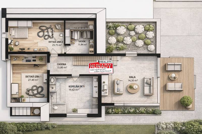 Pôdorys dom snv 2 podlažie