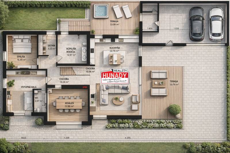 Pôdorys dom snv 1 podlažie